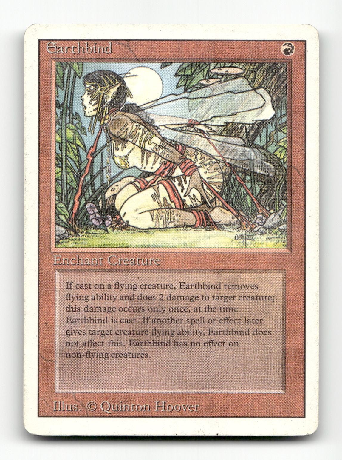 Earthbind Common Revised Edition Magic: The Gathering Lightly Played