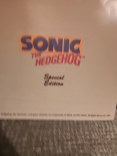 Sonic the Hedgehog Sonic's Shoes Blues Sega Golden Book Kids 1993 - Picture 7 of 8