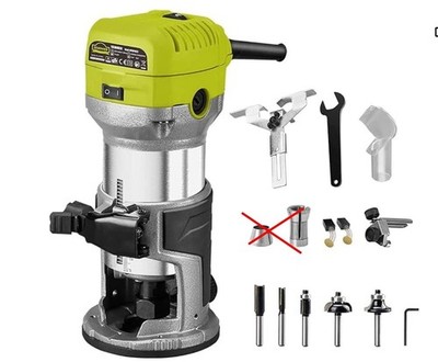 DEWINNER Woodworking Electric Flush Router 710W 13000-33000RPM, 6 Variable Speed