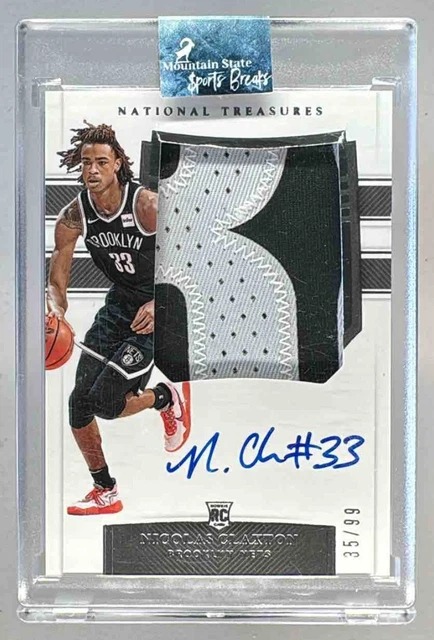 Nicolas Claxton 2019 National Treasures #143 TRUE RPA Rookie RC Patch Auto /99