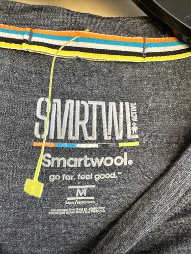 SmartWool Active Ultralite Long Sleeve Shirt Merino Lyocell Blend Men’s Medium - Picture 3 of 8