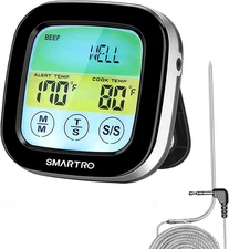 ST59 Digital Meat Thermometer for Oven BBQ Grill Kitchen Food Cooking with 1 Pro