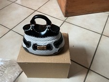 trinket box .small handbag shape trinket box  black and white