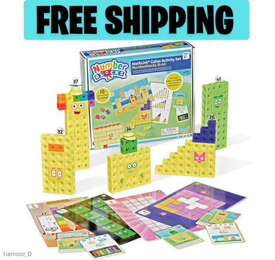 Numberblocks MathLink Cubes Activity Set 31-40 - Early Math Skills & Counting To