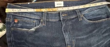 EUC Hudson Jeans Krista Super Skinny WM’s 32 Dark Wash Stretch Designer 28” Ism