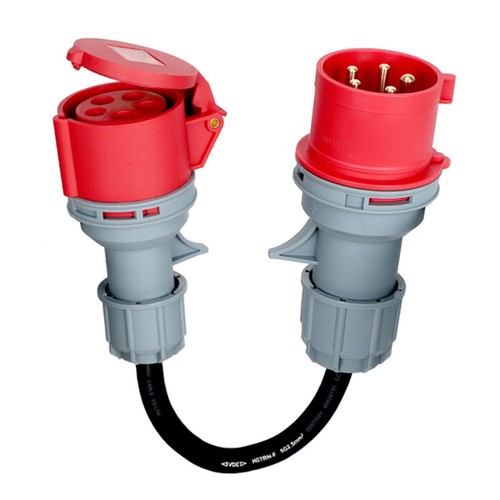 High Current For CEE Adapter Cable 16 Amp to 32 Amp for RVs and Equipment