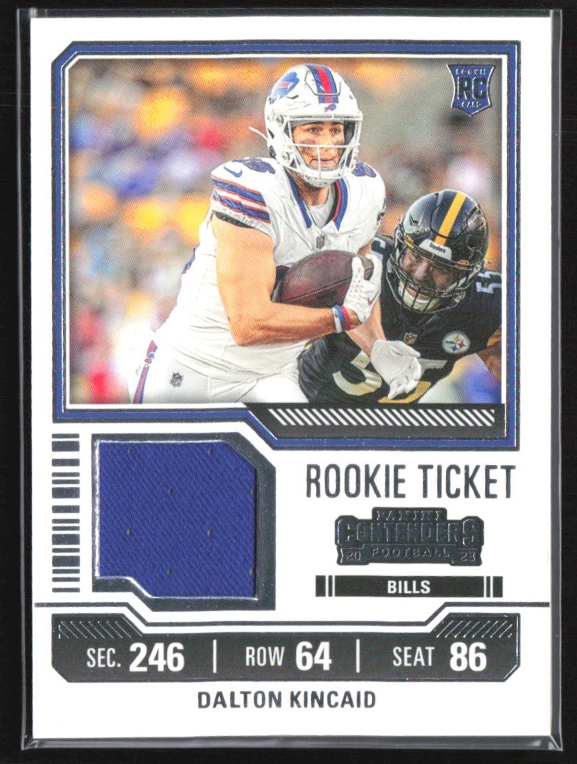 Dalton Kincaid Panini Contenders Rookie Ticket Swatches #TS7 Base