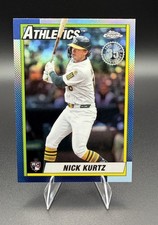 2025 Topps Chrome Update 1990 Insert Nick Kurtz Rookie Athletics #90CU-21