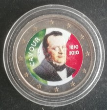 COLORED 2 EURO COIN FDC 2010