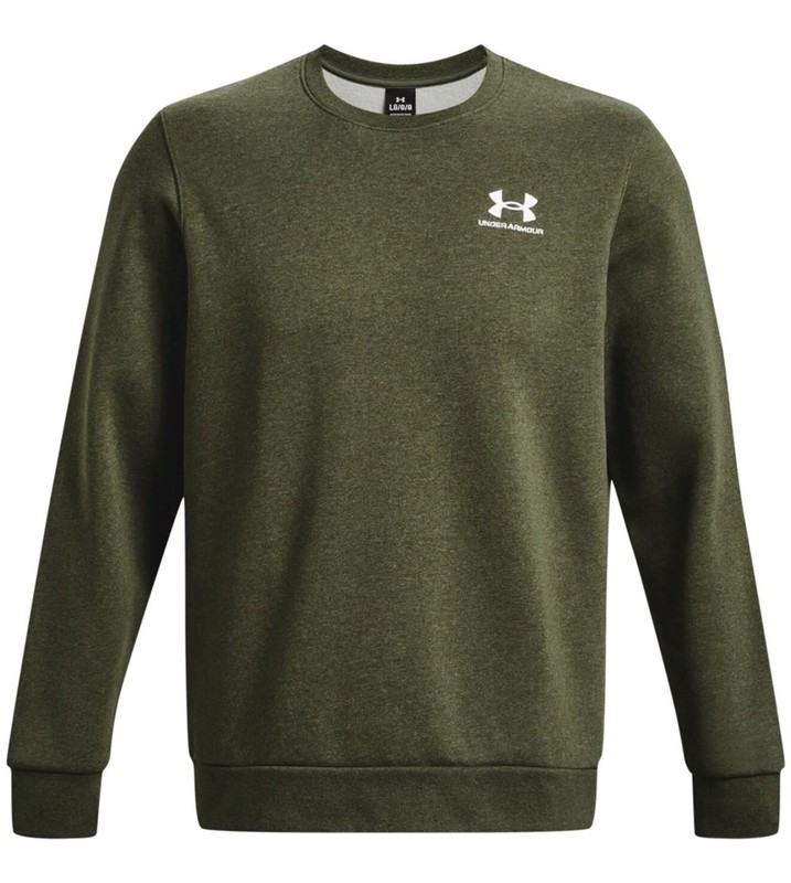 Under Armour UA Essential Fleece Crew Men OD Green 2XL 1374250 New Cold Weather
