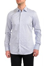 Hugo Boss Men's "T-Carl" Multi-Color Striped Slim Fit Long Sleeve Dress Shirt