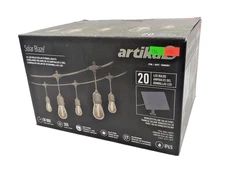 ARTIKA BLAZE 20 Outdoor Solar String LED Lights - Matte Black - Costco Open Box