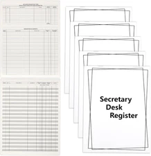5 Pieces Checkbook Transaction Register 6.4 * 8.25inch * 