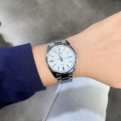 Casio MTP-1302DA-2A2 Blue Dial Analog Stainless Steel Quartz Men's