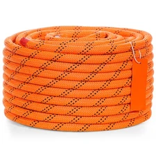 Uimoso Arborist Tree Climbing Rope 1/2" x 120' Double Braid Polyester 48-Strand