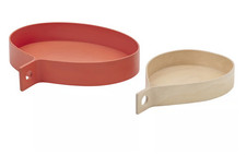 Plateau IKEA OMMJANGE, lot de 2, placage de bouleau orange OMMJANGEN neuf