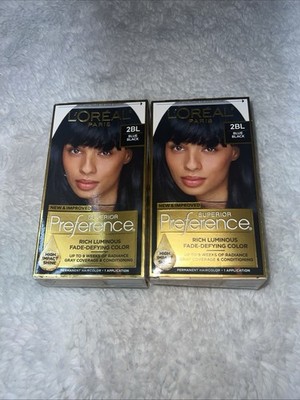 Lot Of 2 L'Oréal Paris Superior Preference Permanent Hair Color - 2BL Blue Black
