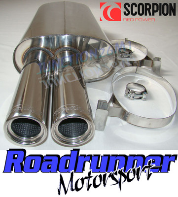 Scorpion Heckbox Edelstahl Auspuff BMW 325 E30 85-88 inkl. Cabrio & Touring