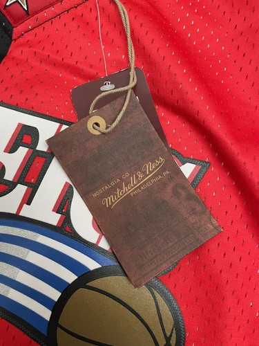 NEW Mitchell & Ness Philadelphia Allen Iverson 76ers Split Jersey 2XL RARE 2000 - Picture 8 of 10