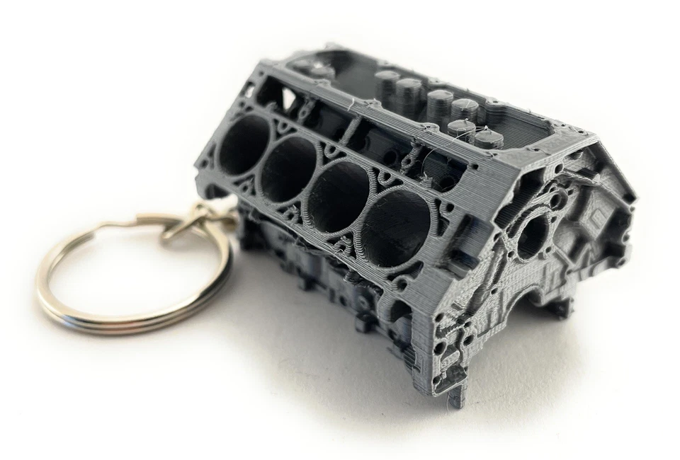 Llavero bloque motor LS - Bloque motor modelo Chevrolet V8 - Llavero motor GM Foto 3 de 4