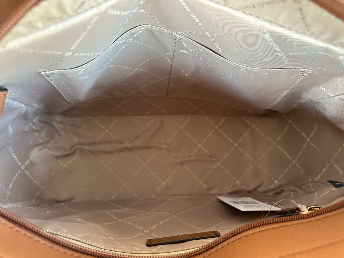 mk jet set tote brown