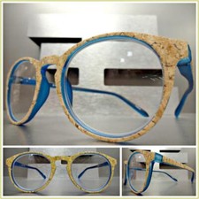 Men's or Women Vintage Retro Style READING EYE GLASSES READERS Cork Finish Frame
