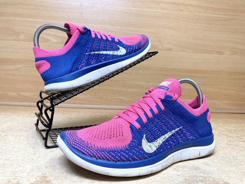 Nike Free 4.0 Flyknit Turnschuhe Größe 6 Laufschuhe Damen lila schwarz Fitnessstudio Laufen - Bild 2 von 21