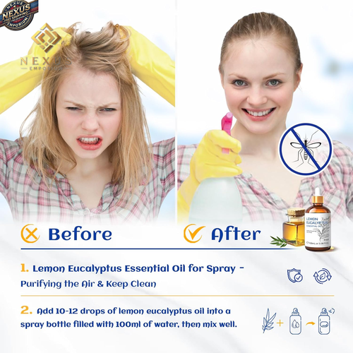 🌿 100ML - OLIO ESSENZIALE DI EUCALIPTO AL LIMONE - 100% PURO E NATURALE 🌿 - Foto 2 di 12