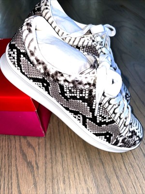 Rampage Womens Holly Faux Snakeskin Lace Up Fashion Sneaker Size 7 New In Box
