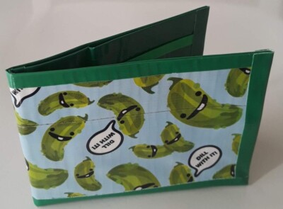 Dill Pickle Dill With It! Bi-Fold Duct Tape Wallet Duck