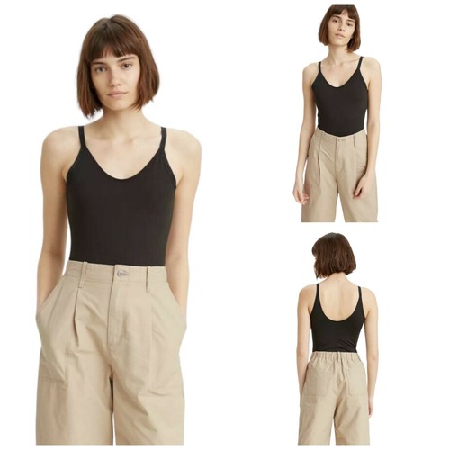 Levi's Jade Caviar Bodysuit Mineral Black sz S nwt - Picture 2 of 4