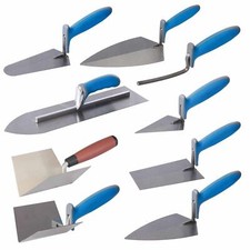 Soft Grip Trowels 13mm-400mm Brick Bucket Floor Gauging Margine Trowel 1-5PC