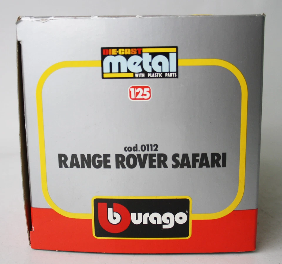 RARE VINTAGE 80'S BBURAGO RANGE ROVER SAFARI 1:25 0112 ITALY NEW NOS ! - Image 4 of 4