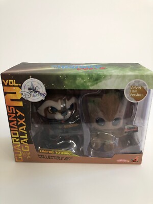 Disney Hot Toys ROCKET RACCOON & GROOT 2019 D23 Expo Exclusive IN HAND LE