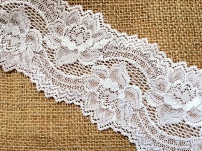 /"Laces Galore/" 5 metres Navy Stretch Lace Soft 3.25/"//8.25 cm/" Trim Lingerie Sew