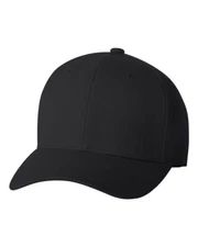 Flexfit 6477 Wool-Blend Cap Stretch Curved Bill Hat Free USPS FedEx Shipping