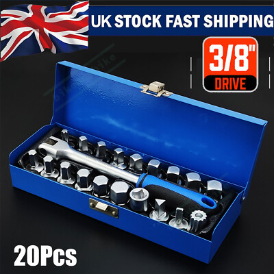 Triangle Drain Plug Key 20pc Oil Drain Sump Plug Key Set Universal Hex Square Triangle 3/8 inch ...