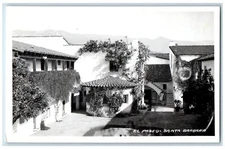 c1940's View Of El Paseo Santa Barbara California CA Vintage RPPC Photo Postcard