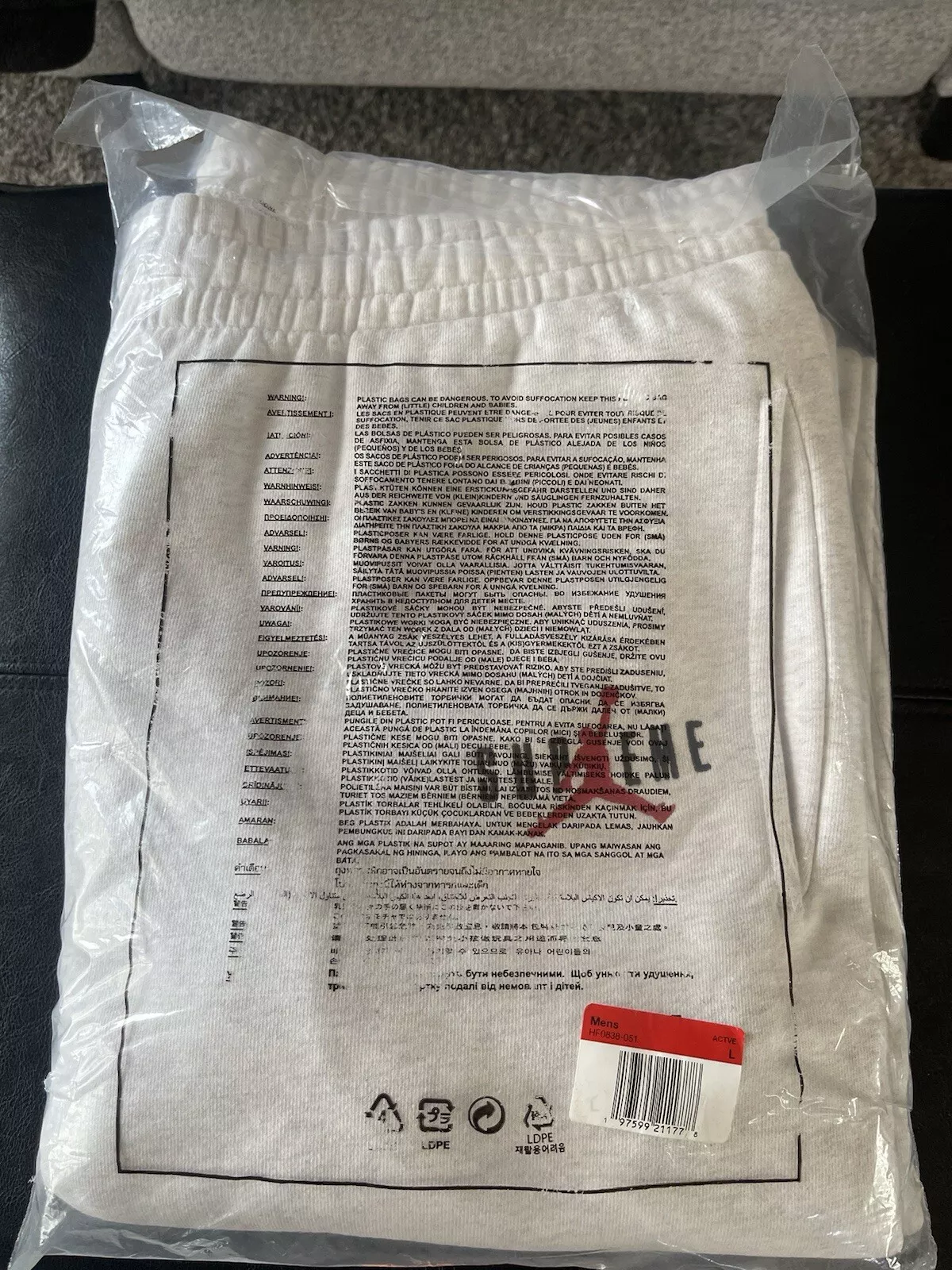 Pantalon de survêtement jogging Supreme x Jordan gris cendre homme taille L FW24