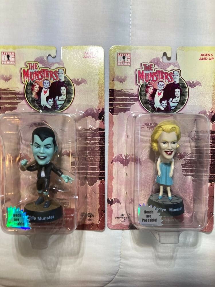 The Munsters Little Big Heads Sideshow Toys 1999 Brand New