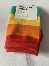 Stromper Socks Pride Rainbow 10.5-12.5 Adults BNWT Freepost