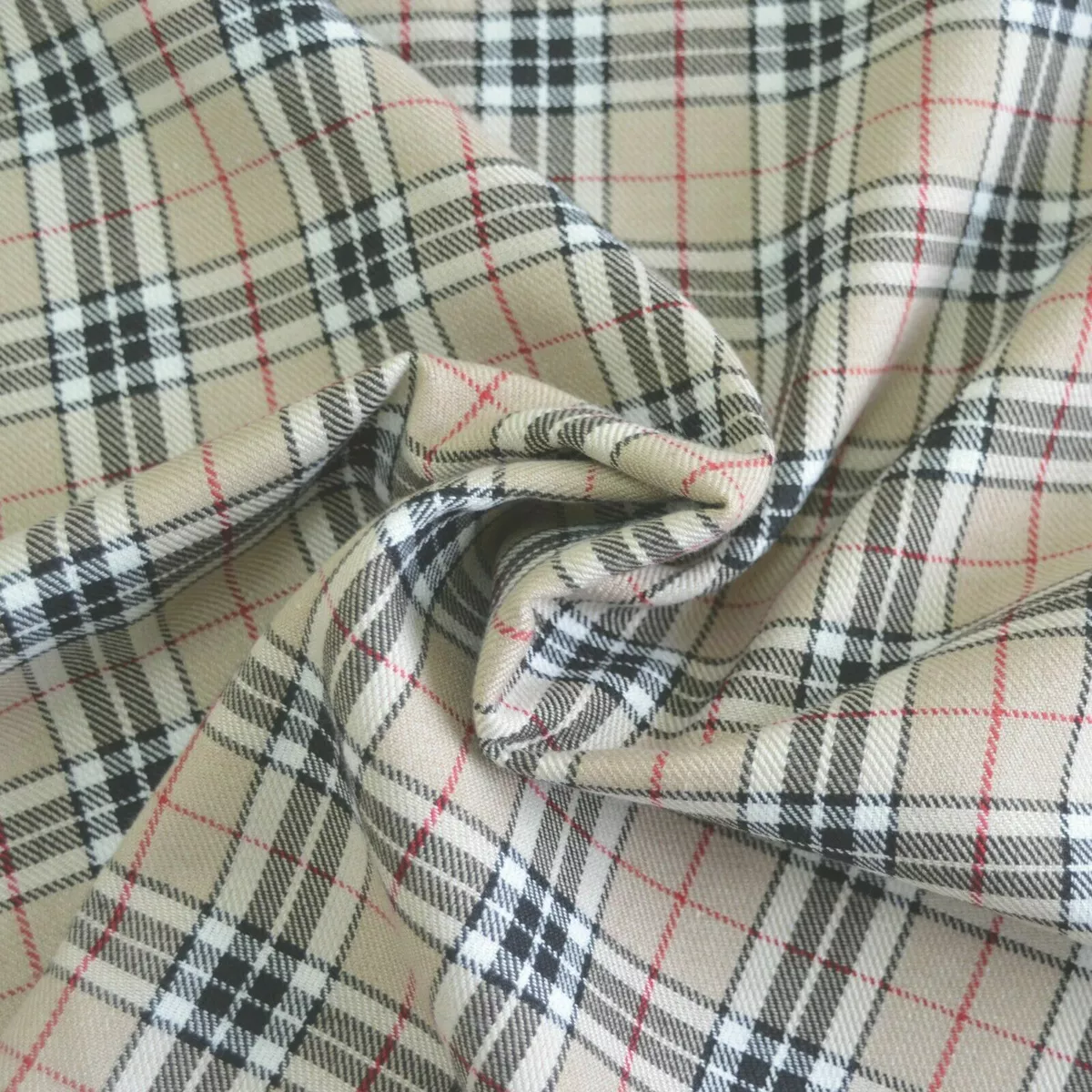 Plaid skirt material cheap