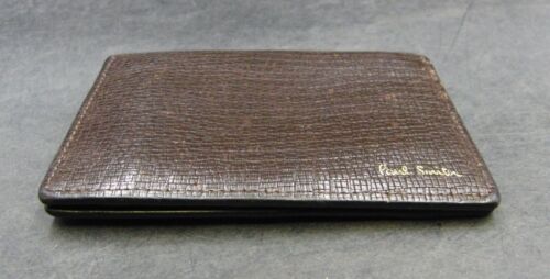 Paul Smith Brown Leather Wallet Bifold Length 8cm x Width 11cm - Picture 5 of 6