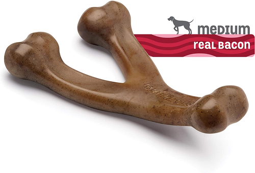 Juguete duradero para masticar perros Wishbone para masticadores agresivos, Baco real - Imagen 4 de 12