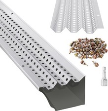 Gutter Guard 5/6 in Wide 50/100/200 ft Length Cover Mesh Leaf Debris Protection