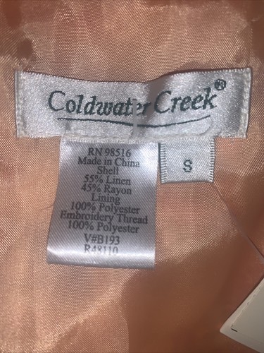 COLDWATER CREEK NWT colorful button front collared jacket size Small - Picture 8 of 9