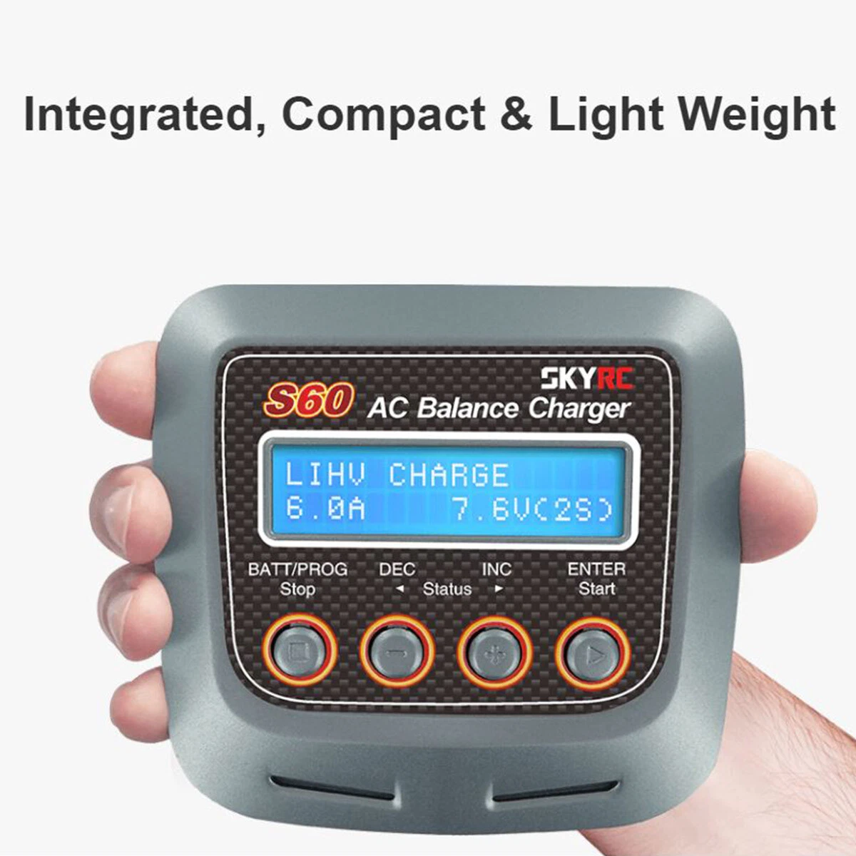 Skyrc S60 AC Balance Charger For Ni-Cd Ni-Mh 2-4S LiPo Smart Charger Discharger - Picture 4 of 11