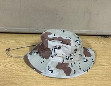 GENUINE RARE US ARMY 1990 BOONIE HAT DESERT CAMO 6/ COLORS NEW !!! 7 3/8 (LARGE)
