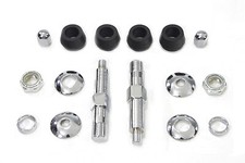 Chrome Lower Rear Shock Stud Kit for Harley FL FX 1967-1971 Shovelhead Models