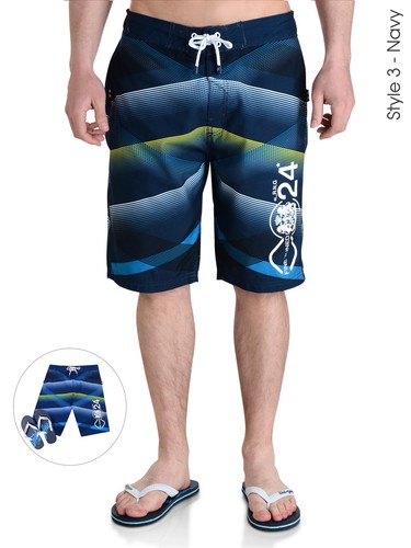 Smith & Jones Para Hombre Informal Verano Playa Surf Tabla de Natación Pantalones Cortos y Chanclas Conjunto - Imagen 10 de 21
